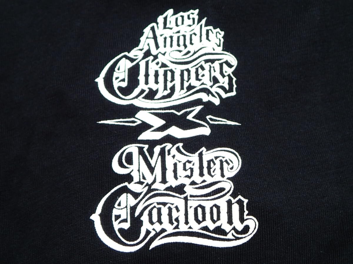 Amazon.co.jp: MISTER CARTOON LA CLIPPERS SCRIPT TEE BLACK M